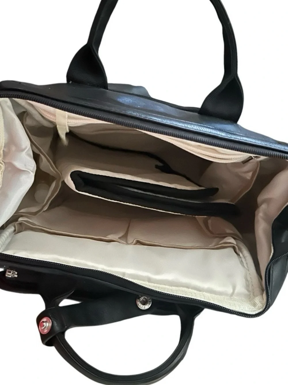 Upper Work Parenting Essential Diaper Black Bag